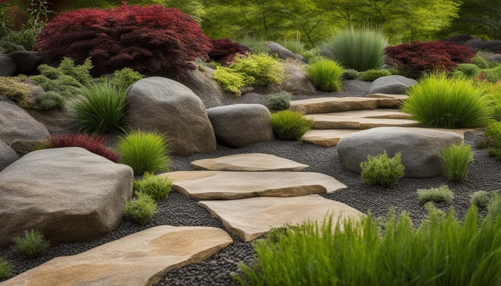 Choosing the right size rocks for landscaping