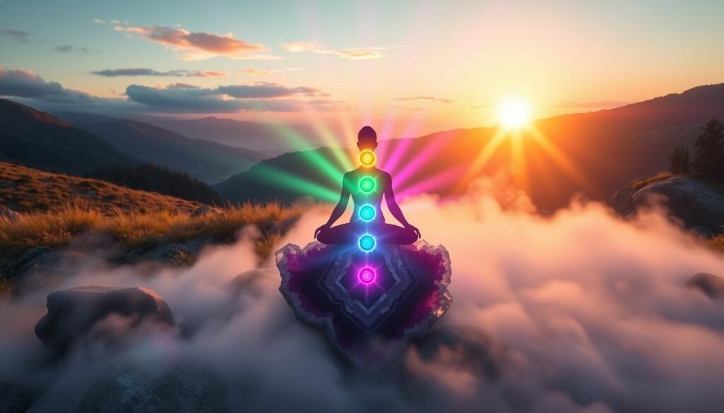 Chakra healing with Chevron Amethyst