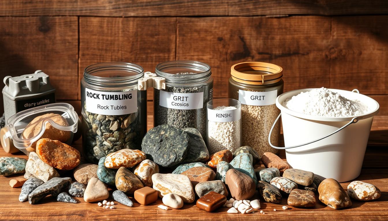 Rock tumbling supplies