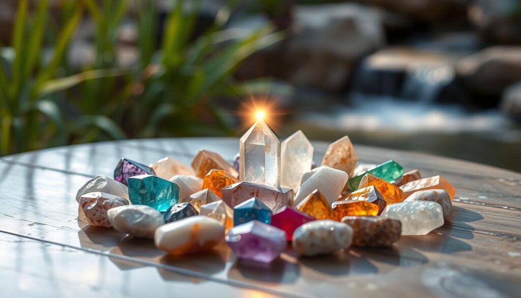 Setting intentions with crystals