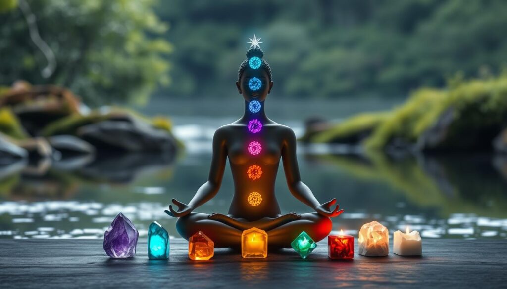 Chakra balancing with crystals