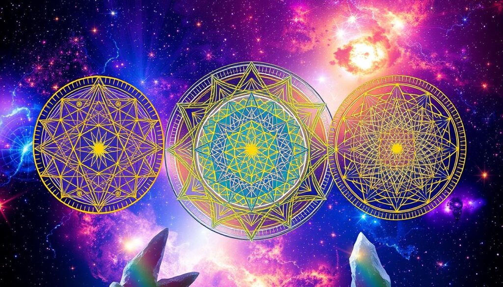 Sacred geometry grids