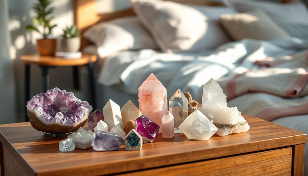 Bedroom crystals for better sleep