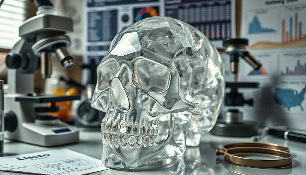 Quartz analysis of crystal skull Quartz analysis of crystal skull